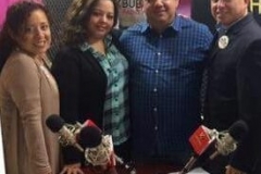Con Martha Osorio y su equipo